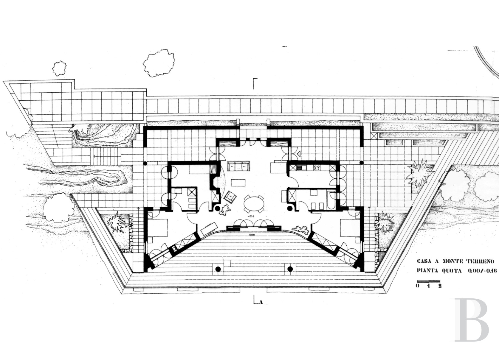 En Sicile, à l’est de Palerme, une maison d’inspiration moderniste en balcon sur la mer - photo  n°14